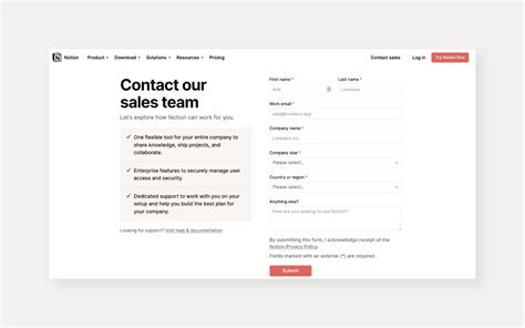 Contact Sales .